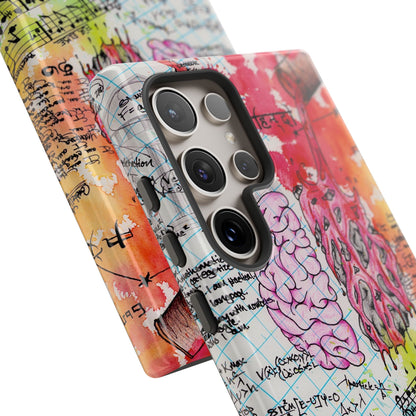 Brain Hemispheres Collage Phone Case | Tough Cases | Abstract Art Phone Case