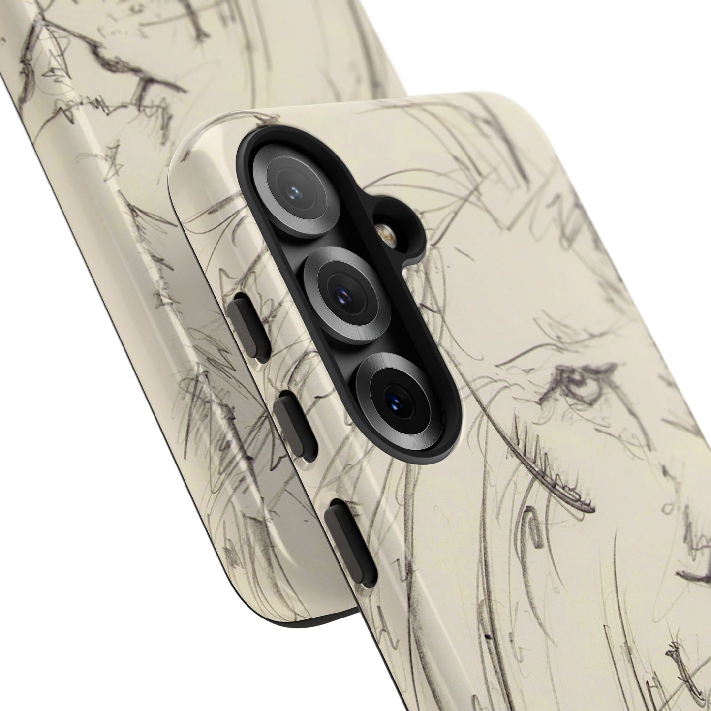 Flowing Lion Sketch phone case | Wildlife Art | Tough Cases