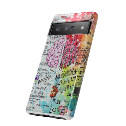Brain Hemispheres Collage Phone Case | Tough Cases | Abstract Art Phone Case
