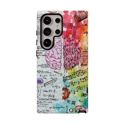 Brain Hemispheres Collage Phone Case | Tough Cases | Abstract Art Phone Case