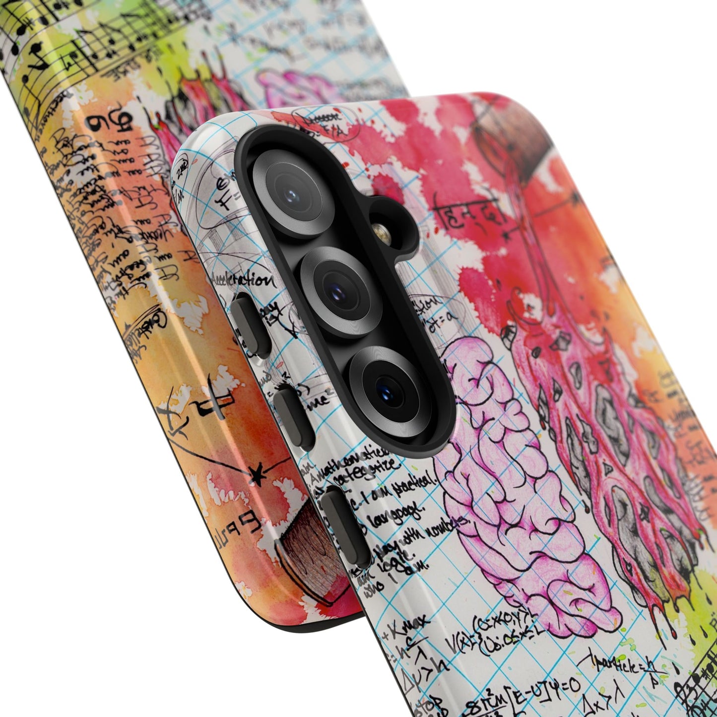 Brain Hemispheres Collage Phone Case | Tough Cases | Abstract Art Phone Case