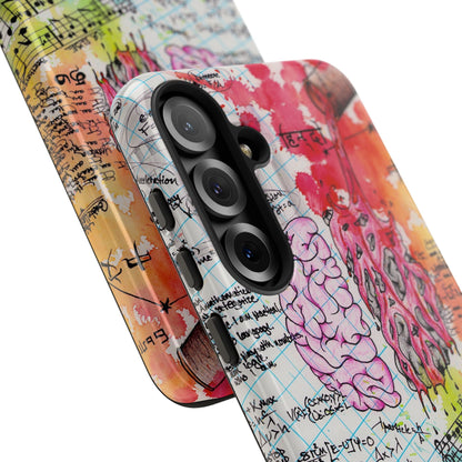 Brain Hemispheres Collage Phone Case | Tough Cases | Abstract Art Phone Case