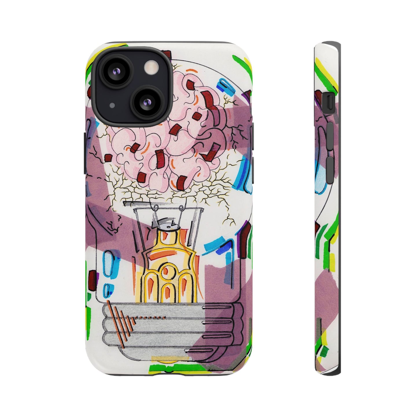 Head Light Illustration Tough Cases | iPhone protective phone case
