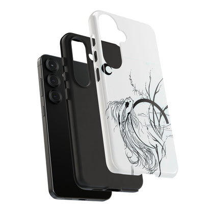 At Ease Koi Illustration phone case | Minimalist Line Art | Tough Cases