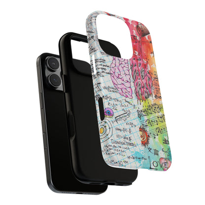 Brain Hemispheres Collage Phone Case | Tough Cases | Abstract Art Phone Case