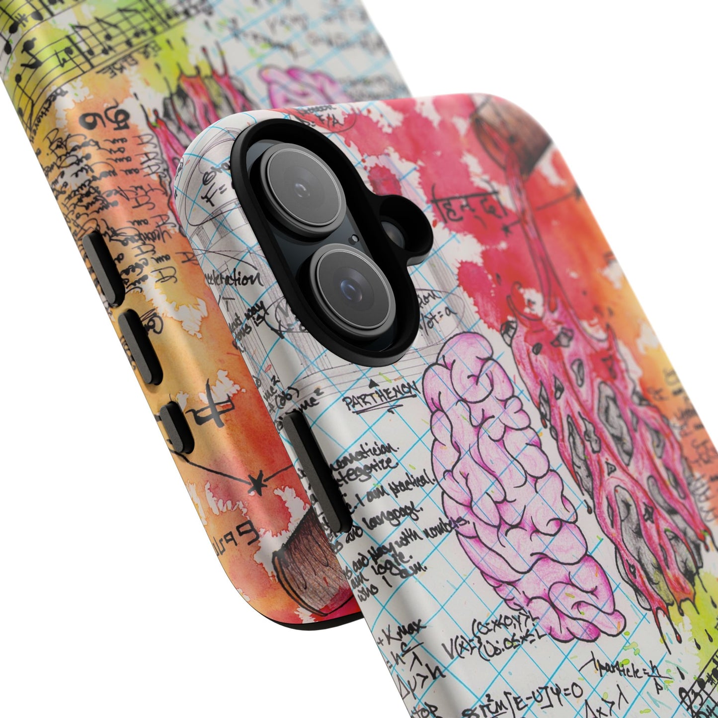 Brain Hemispheres Collage Phone Case | Tough Cases | Abstract Art Phone Case