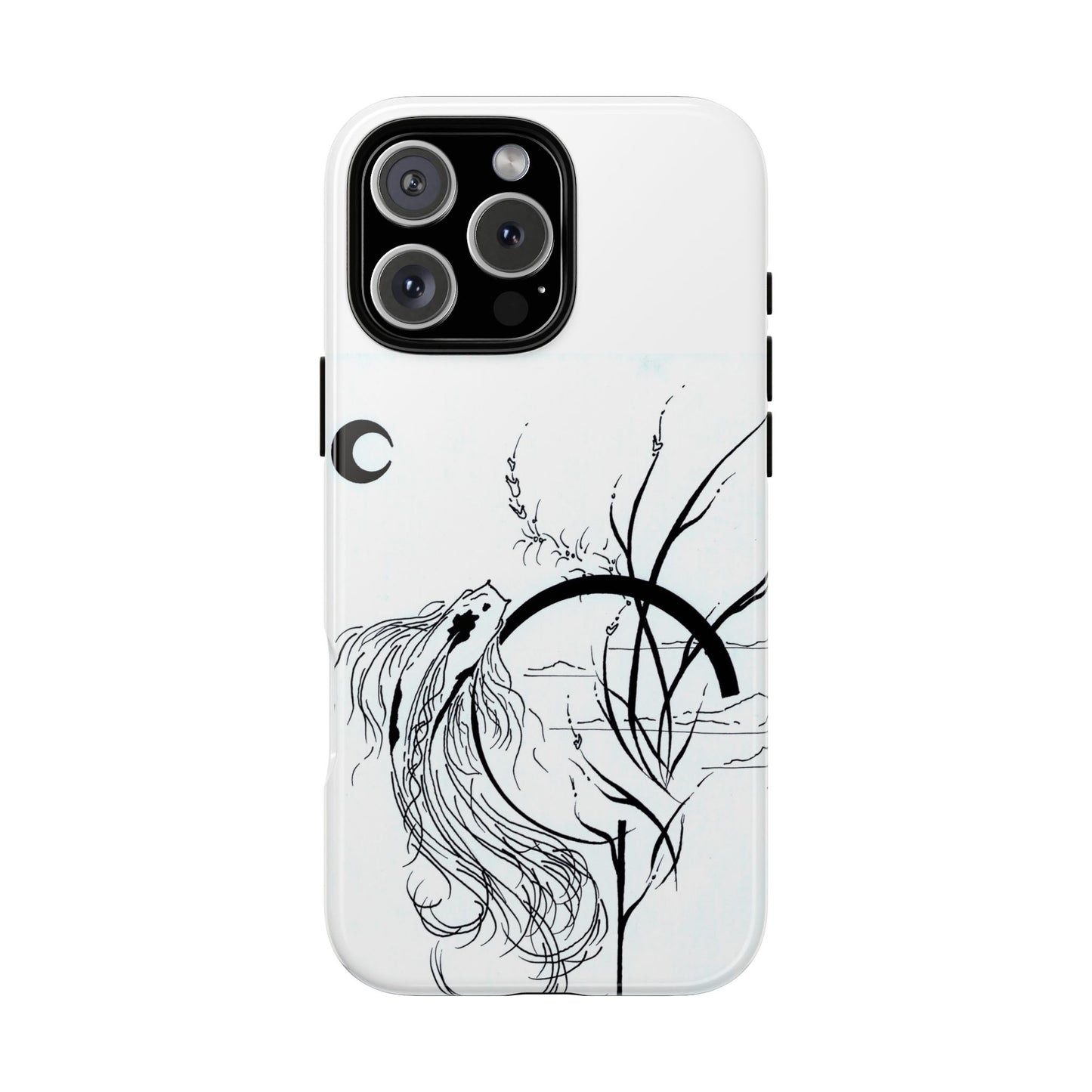 At Ease Koi Illustration phone case | Minimalist Line Art | Tough Cases