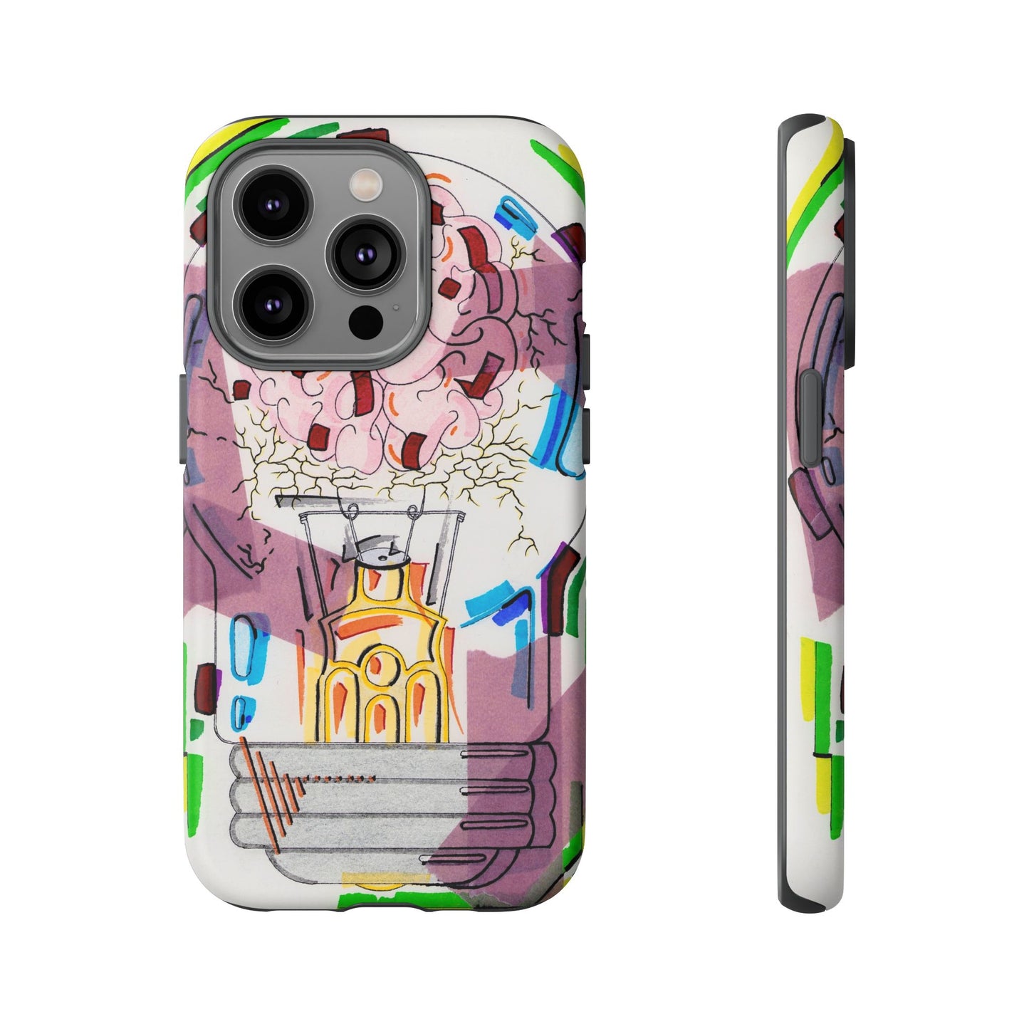Head Light Illustration Tough Cases | iPhone protective phone case