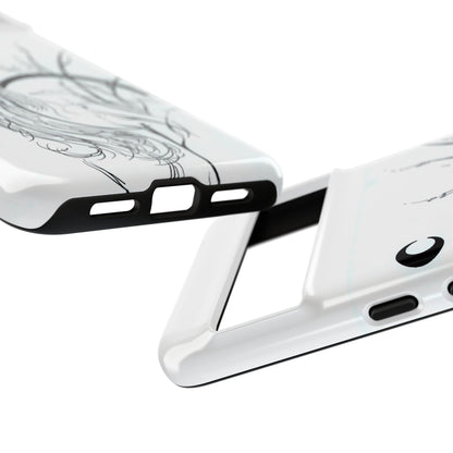 At Ease Koi Illustration phone case | Minimalist Line Art | Tough Cases