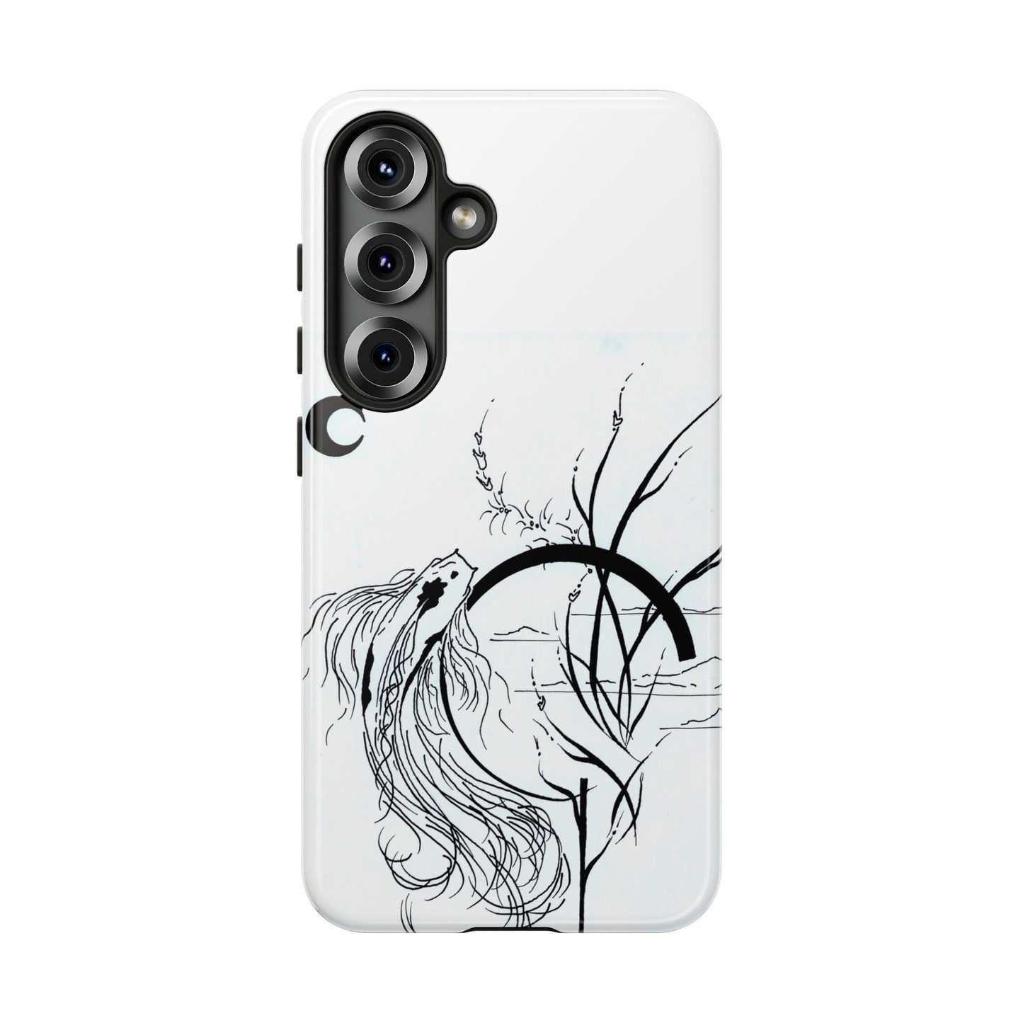 At Ease Koi Illustration phone case | Minimalist Line Art | Tough Cases