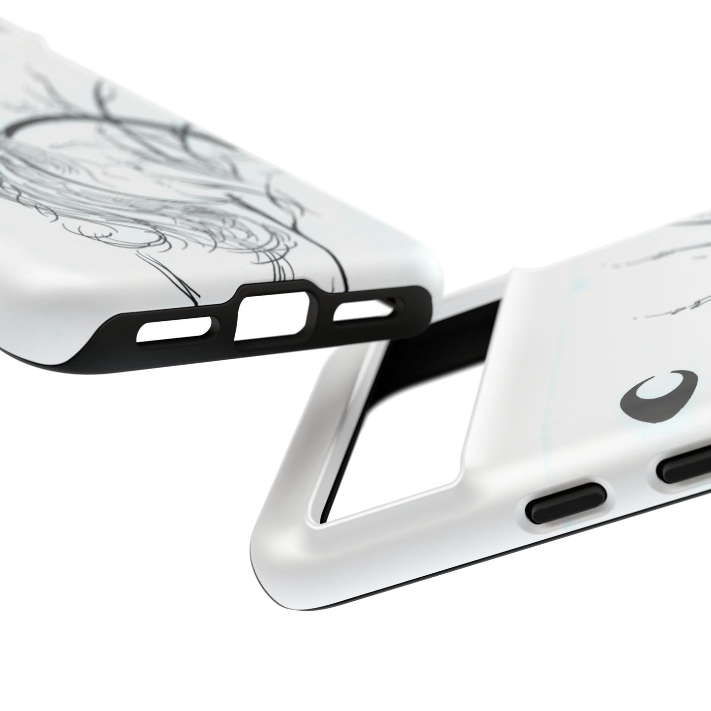 At Ease Koi Illustration phone case | Minimalist Line Art | Tough Cases
