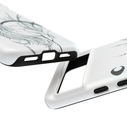 At Ease Koi Illustration phone case | Minimalist Line Art | Tough Cases