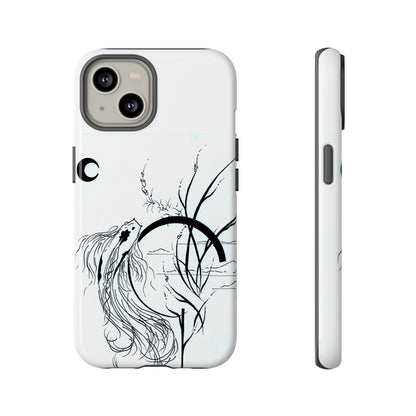 At Ease Koi Illustration phone case | Minimalist Line Art | Tough Cases