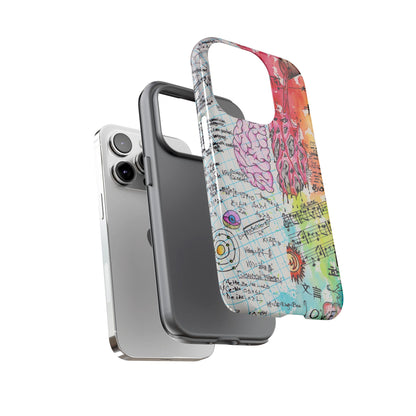 Brain Hemispheres Collage Phone Case | Tough Cases | Abstract Art Phone Case