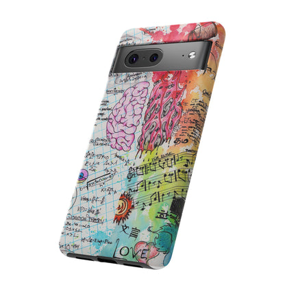 Brain Hemispheres Collage Phone Case | Tough Cases | Abstract Art Phone Case