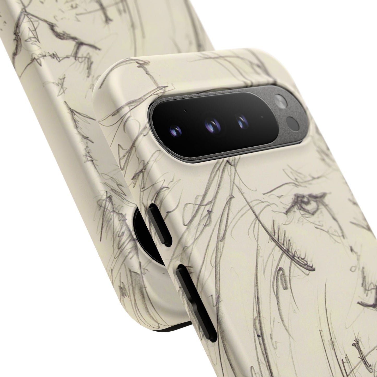 Flowing Lion Sketch phone case | Wildlife Art | Tough Cases