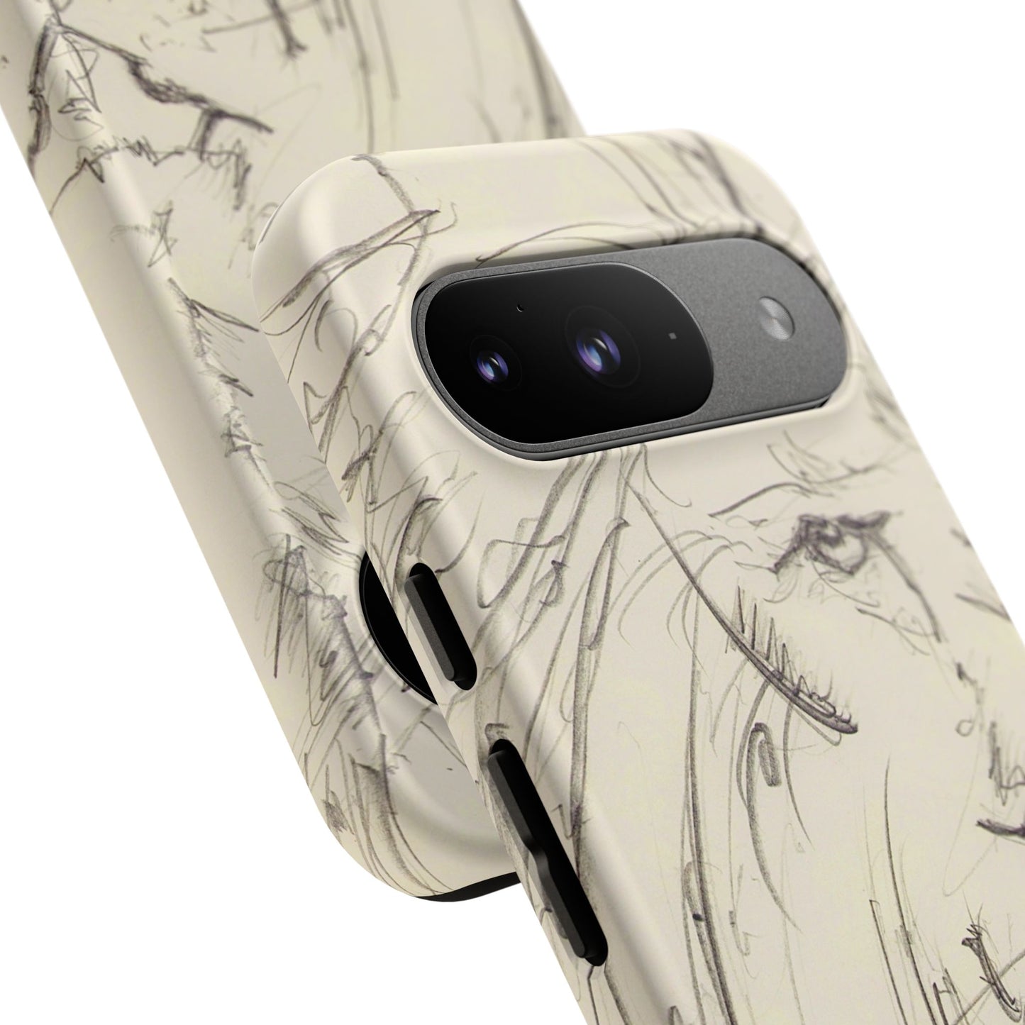Flowing Lion Sketch phone case | Wildlife Art | Tough Cases