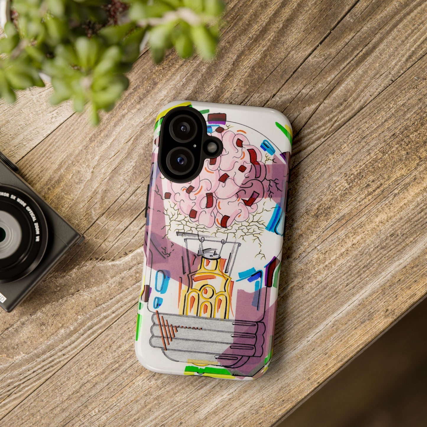 Head Light Illustration Tough Cases | iPhone protective phone case