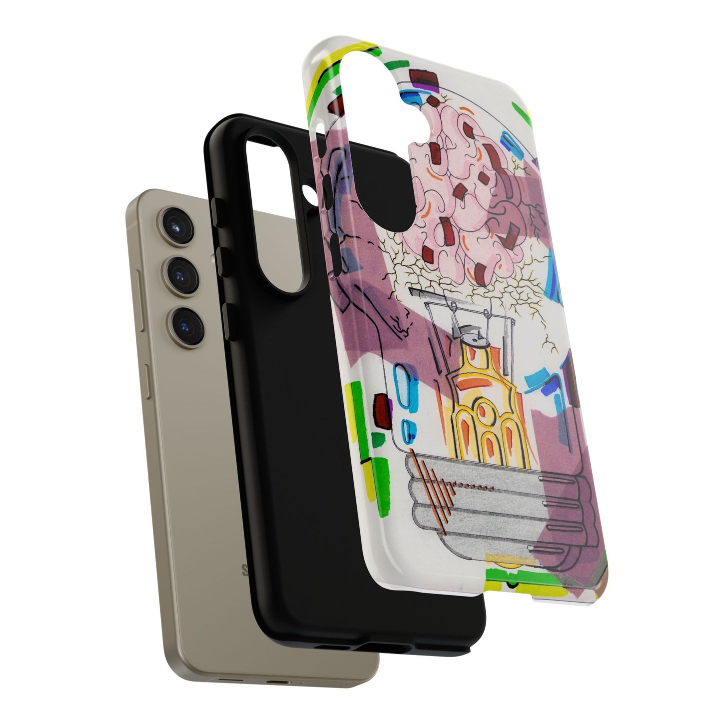Head Light Illustration Tough Cases | iPhone protective phone case
