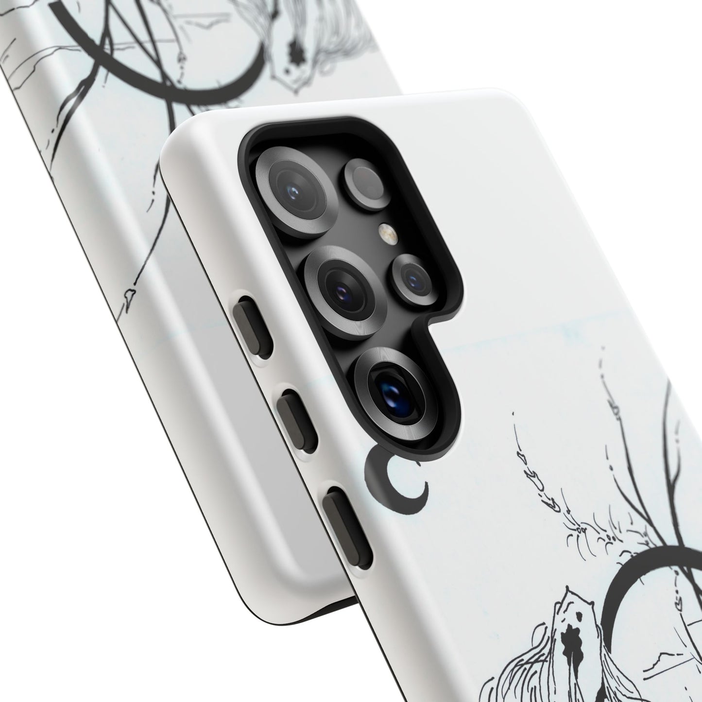 At Ease Koi Illustration phone case | Minimalist Line Art | Tough Cases