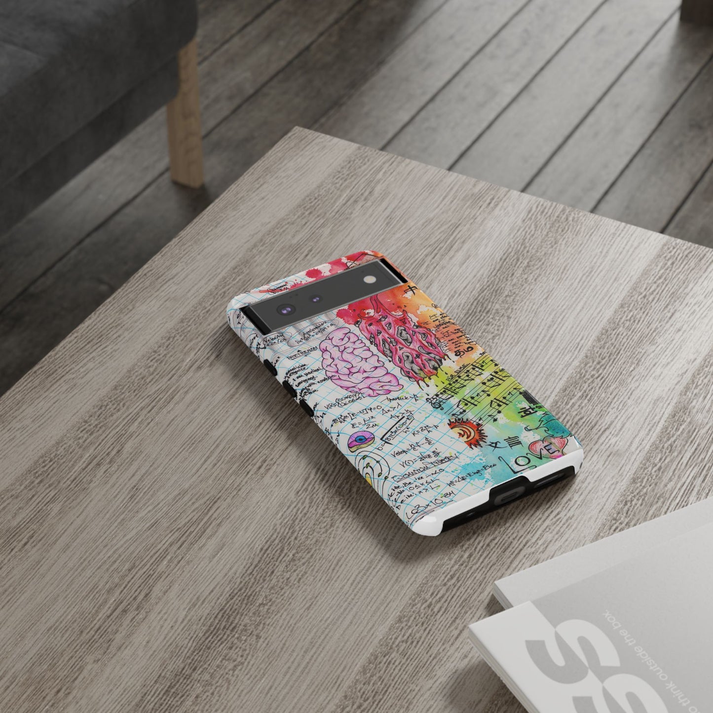 Brain Hemispheres Collage Phone Case | Tough Cases | Abstract Art Phone Case