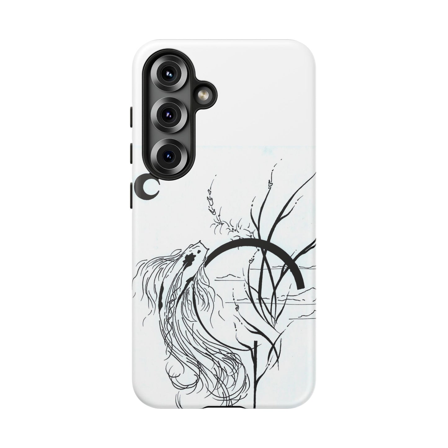 At Ease Koi Illustration phone case | Minimalist Line Art | Tough Cases