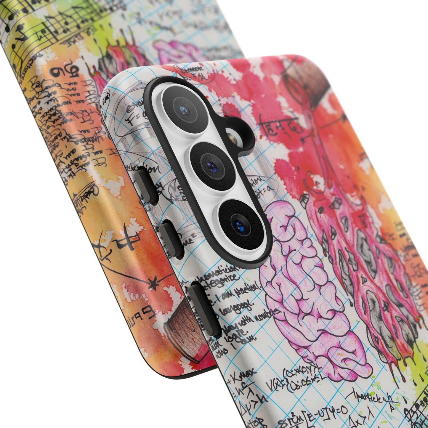 Brain Hemispheres Collage Phone Case | Tough Cases | Abstract Art Phone Case