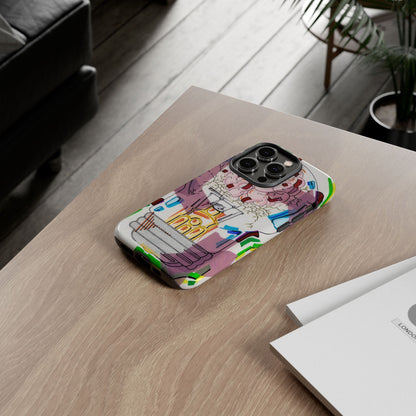Head Light Illustration Tough Cases | iPhone protective phone case