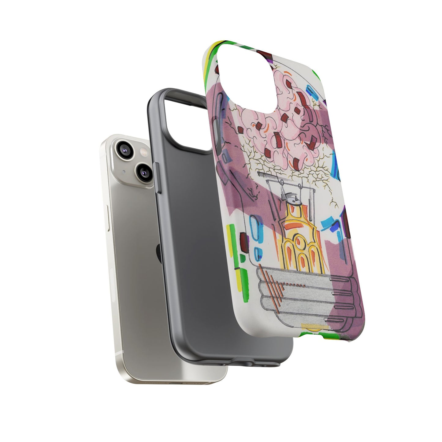 Head Light Illustration Tough Cases | iPhone protective phone case