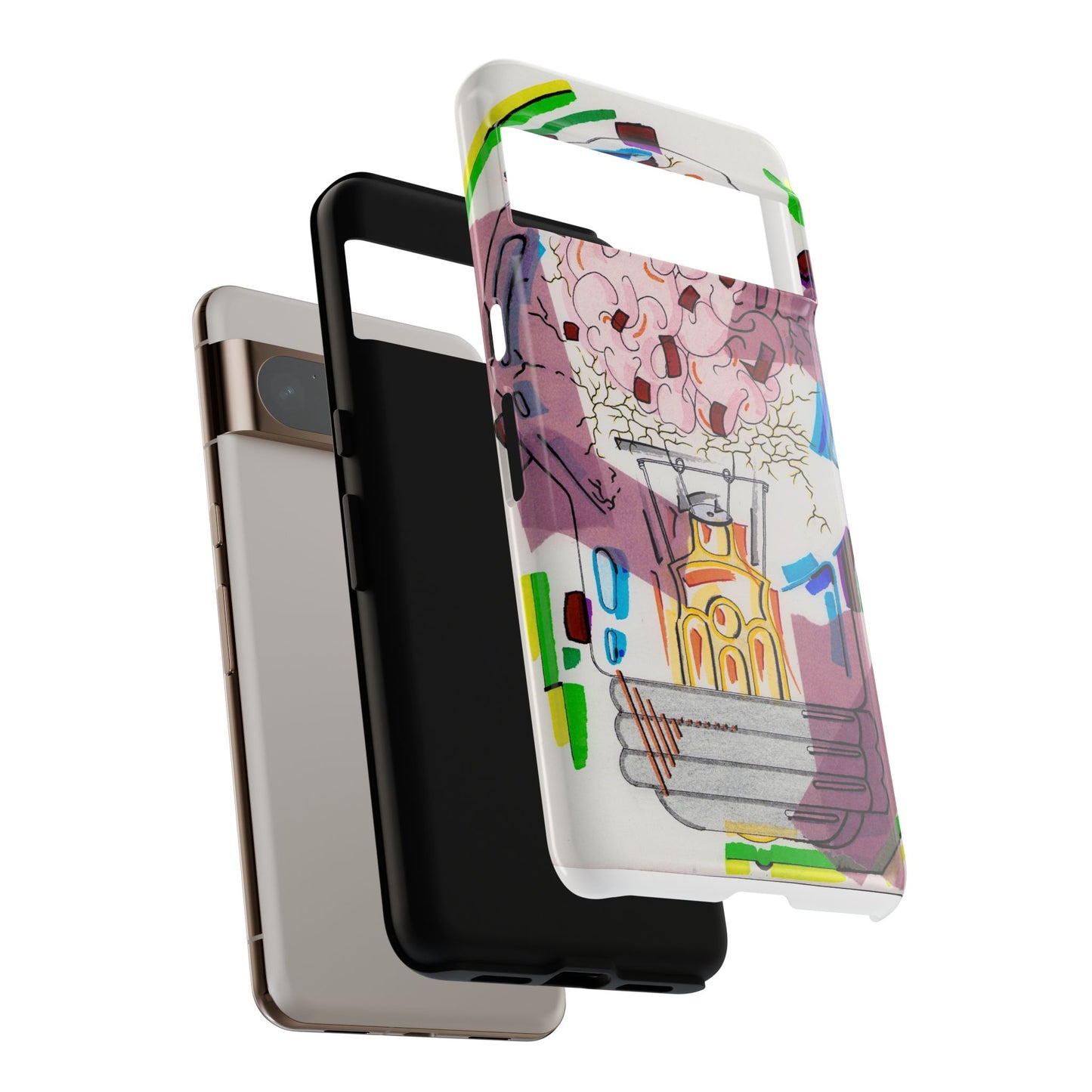 Head Light Illustration Tough Cases | iPhone protective phone case