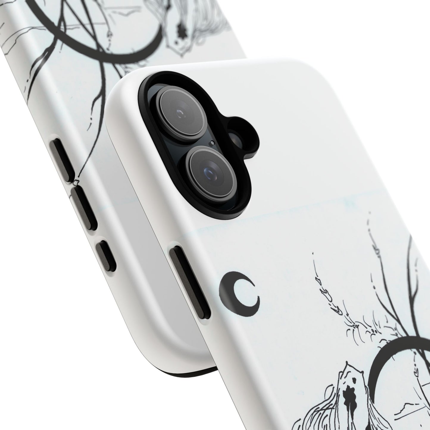 At Ease Koi Illustration phone case | Minimalist Line Art | Tough Cases