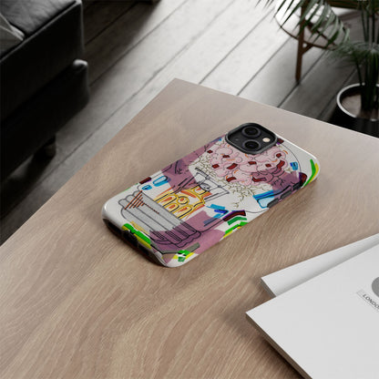 Head Light Illustration Tough Cases | iPhone protective phone case