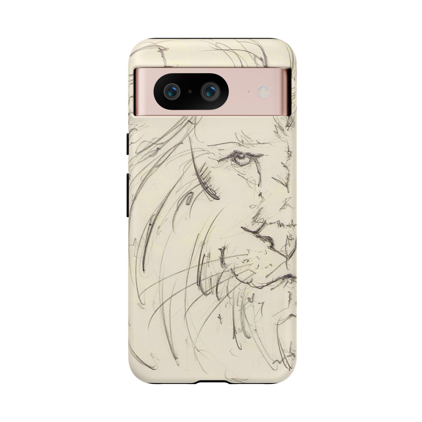 Flowing Lion Sketch phone case | Wildlife Art | Tough Cases