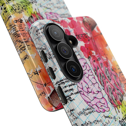 Brain Hemispheres Collage Phone Case | Tough Cases | Abstract Art Phone Case
