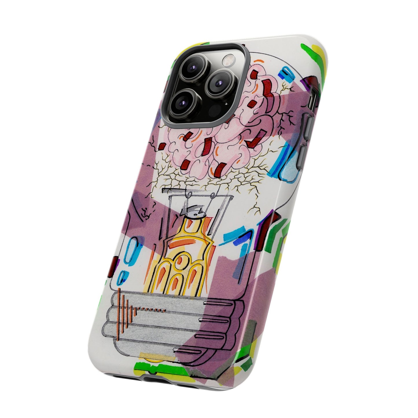 Head Light Illustration Tough Cases | iPhone protective phone case