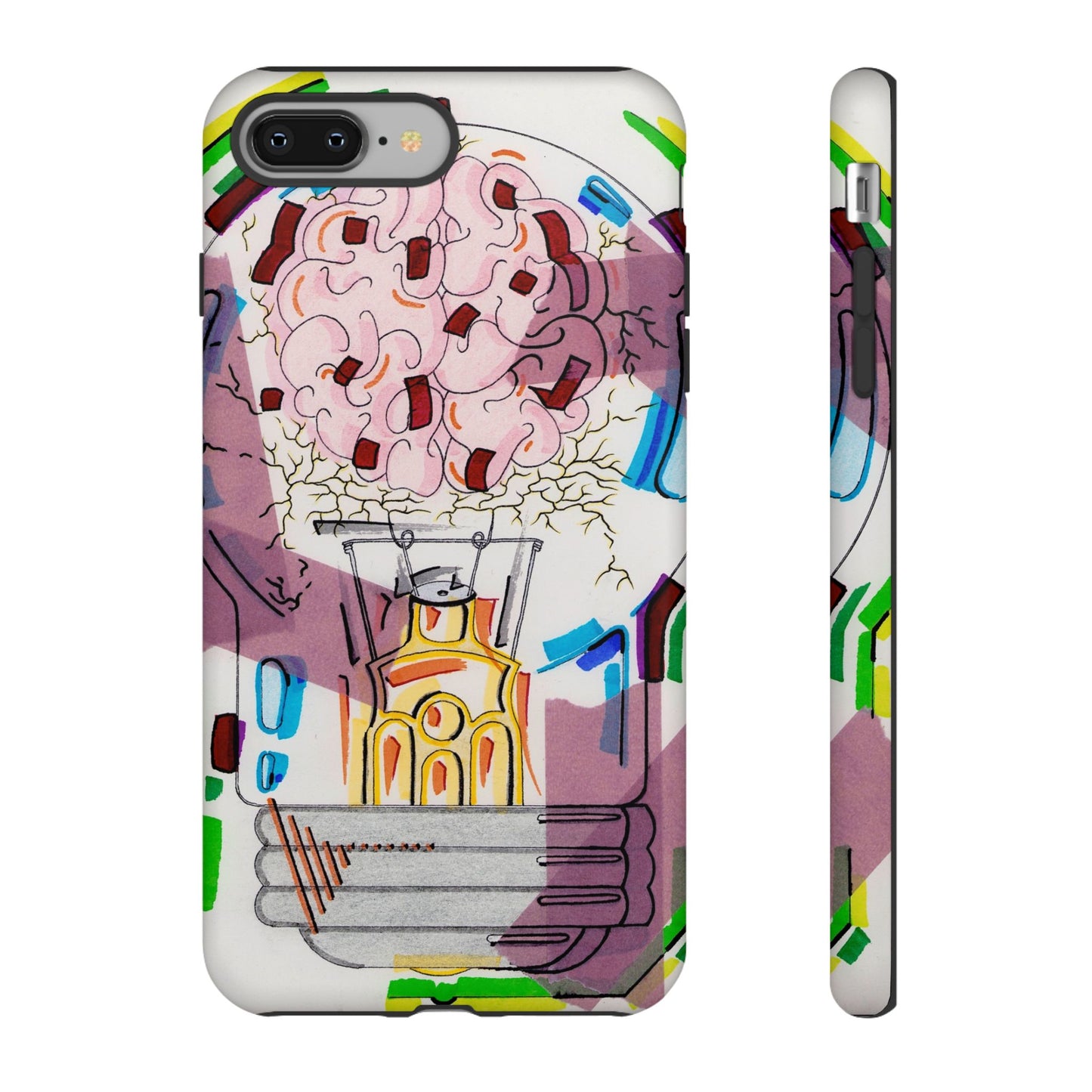 Head Light Illustration Tough Cases | iPhone protective phone case