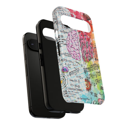 Brain Hemispheres Collage Phone Case | Tough Cases | Abstract Art Phone Case