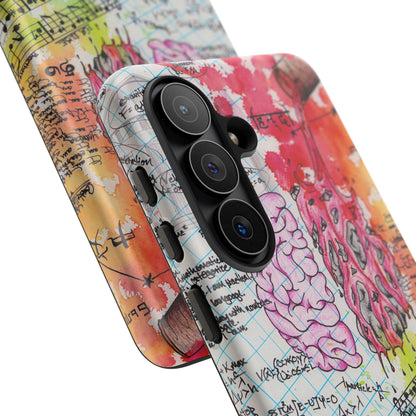Brain Hemispheres Collage Phone Case | Tough Cases | Abstract Art Phone Case