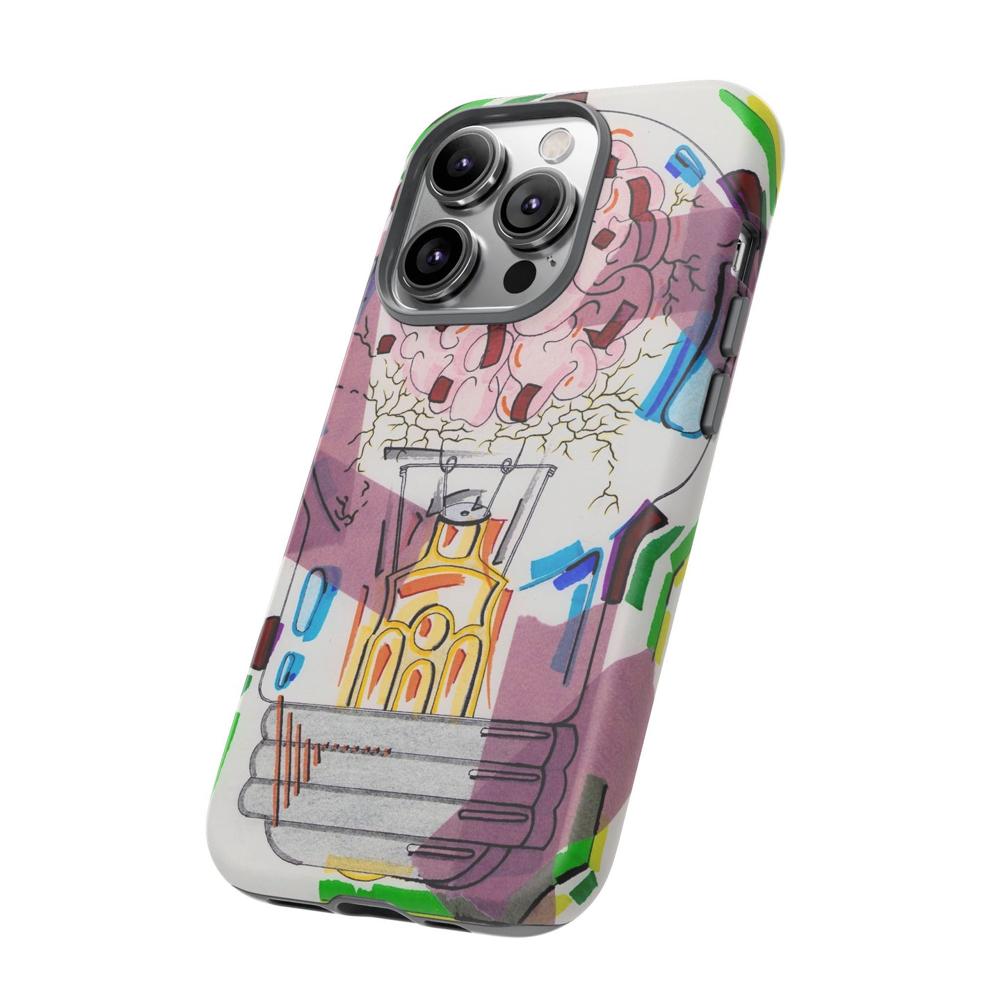 Head Light Illustration Tough Cases | iPhone protective phone case