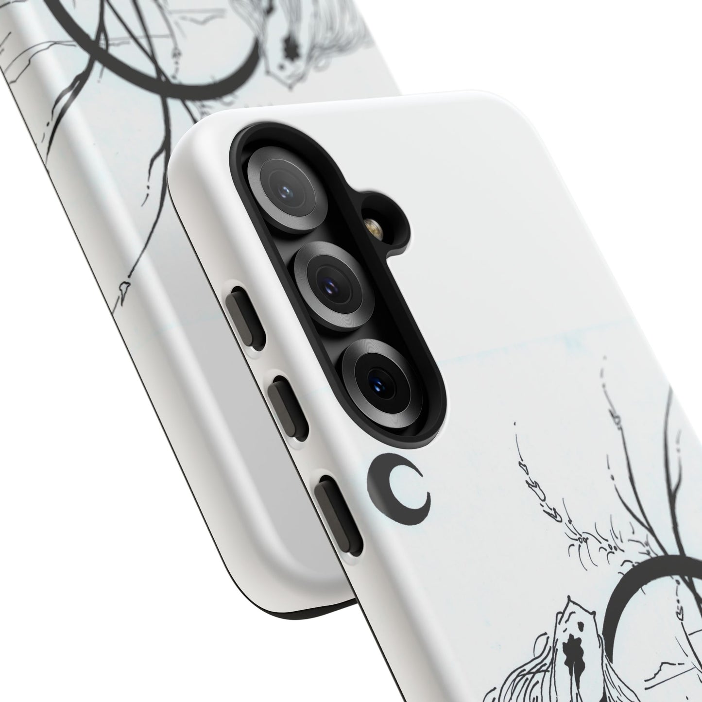 At Ease Koi Illustration phone case | Minimalist Line Art | Tough Cases