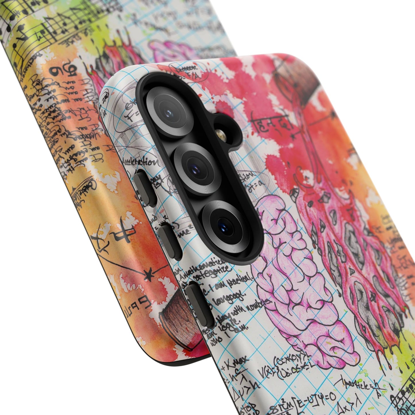 Brain Hemispheres Collage Phone Case | Tough Cases | Abstract Art Phone Case