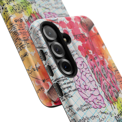 Brain Hemispheres Collage Phone Case | Tough Cases | Abstract Art Phone Case