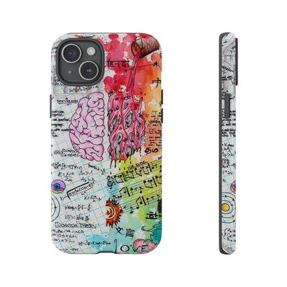 Brain Hemispheres Collage Phone Case | Tough Cases | Abstract Art Phone Case