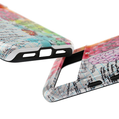 Brain Hemispheres Collage Phone Case | Tough Cases | Abstract Art Phone Case