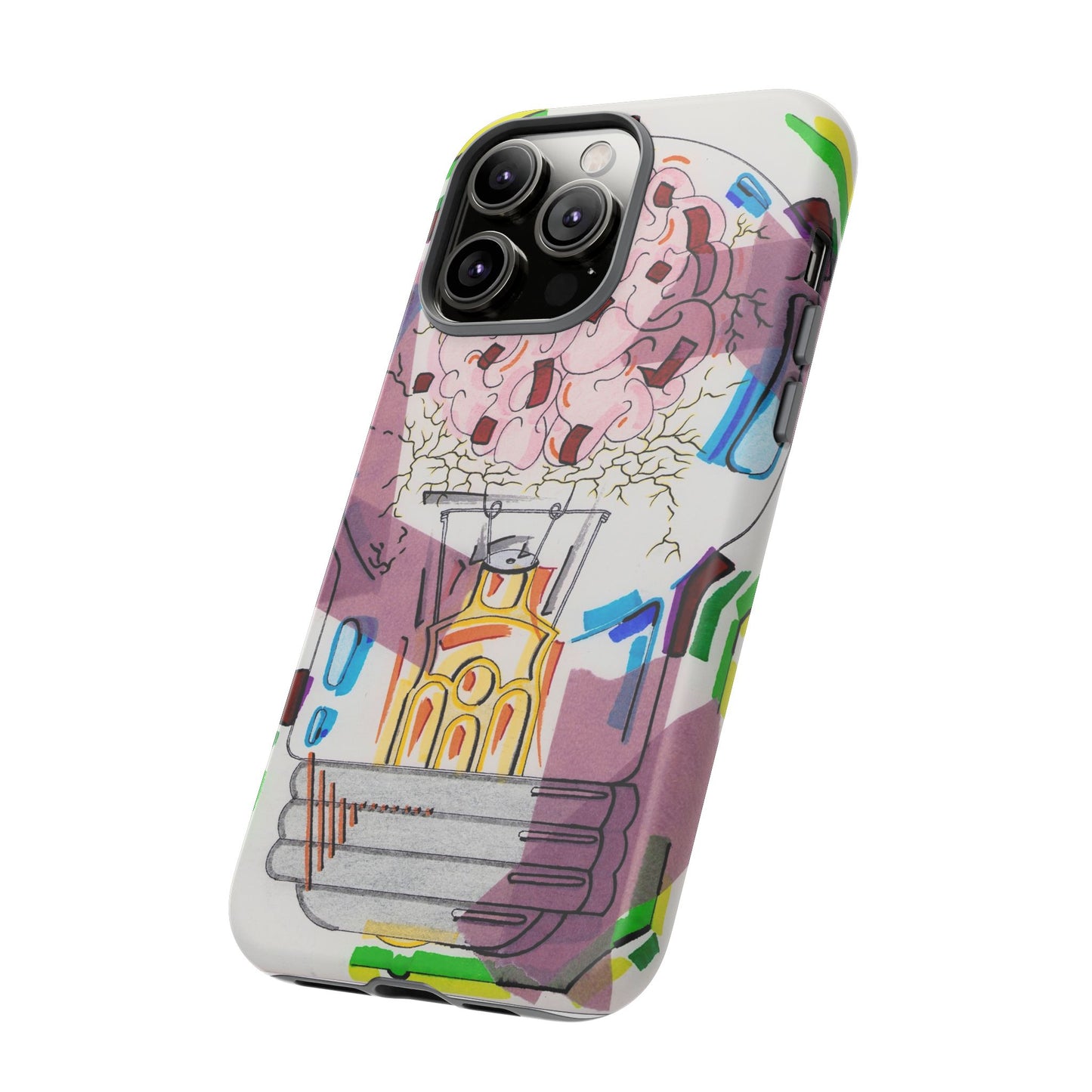 Head Light Illustration Tough Cases | iPhone protective phone case
