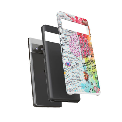 Brain Hemispheres Collage Phone Case | Tough Cases | Abstract Art Phone Case
