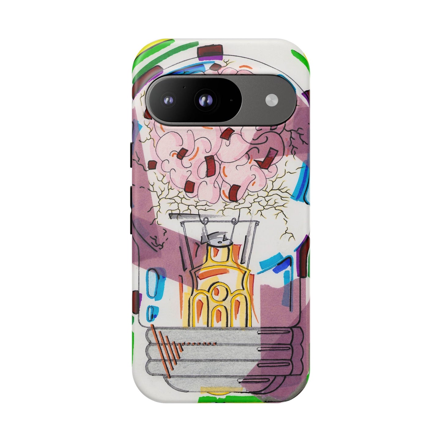 Head Light Illustration Tough Cases | iPhone protective phone case