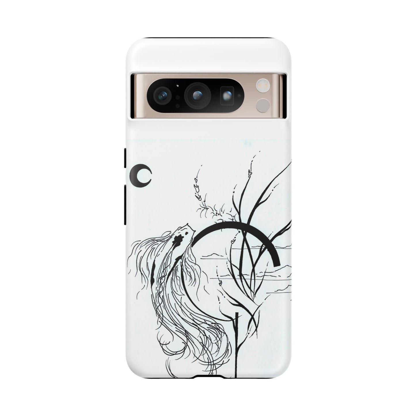 At Ease Koi Illustration phone case | Minimalist Line Art | Tough Cases