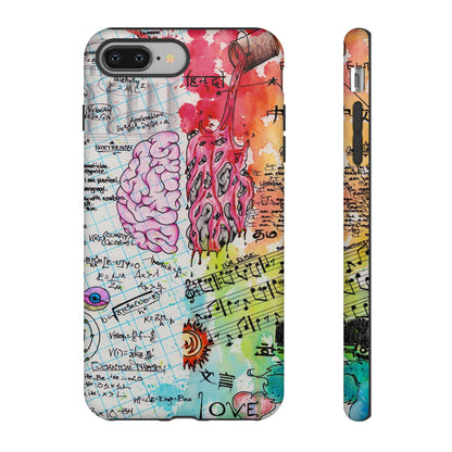 Brain Hemispheres Collage Phone Case | Tough Cases | Abstract Art Phone Case