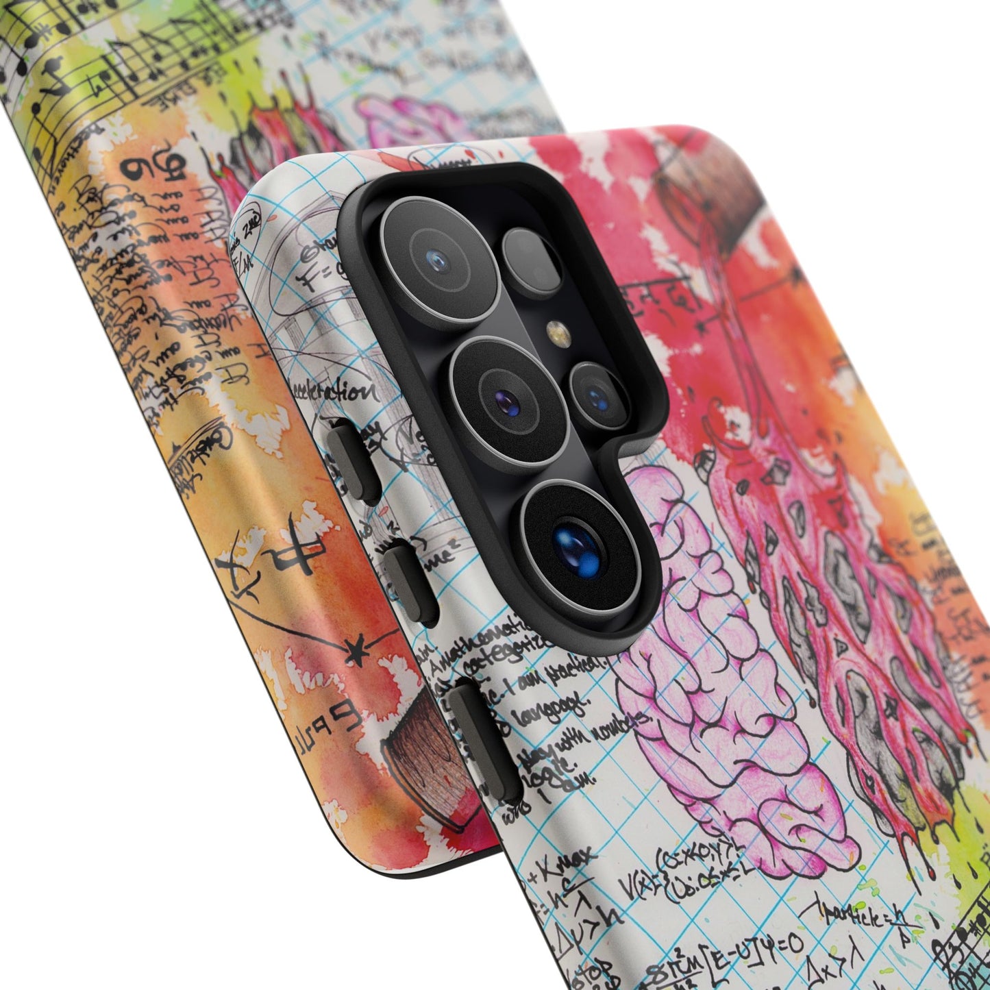 Brain Hemispheres Collage Phone Case | Tough Cases | Abstract Art Phone Case
